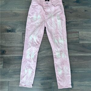 7 For All Mankind Light Pink High Rise Jeans